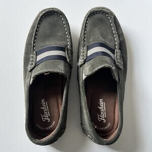 Florsheim Jasper JR Gray Suede Strap Kids Loafer 2.5M Slip-On Comfort Shoe 16680